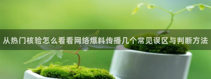 独家吃瓜信息核验